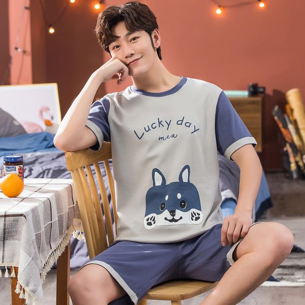 plus size 3xl 4xl 5xl 95kg nightwear short sleeve summer cute cotton pajamas sets print sleepwear short pant male men pajama set, Black;brown
plus size 3xl 4xl 5xl 95kg nightwear short sleeve summer cute cotton pajamas sets print sleepwear short pant male men pajama set, Black;brown