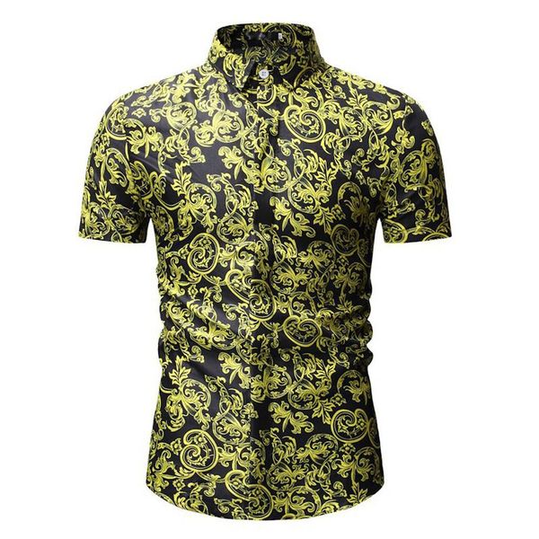 luxury mens clothing floral gold short sleeve shirts casual slim fit dress business shirts camisa masculina erkek gomlek 20, White;black
luxury mens clothing floral gold short sleeve shirts casual slim fit dress business shirts camisa masculina erkek gomlek 20, White;black