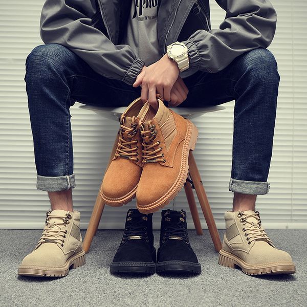winter men boots pu outdoor snow ankle boots male lace up anti-slip booties british sneakers plus size 44 zapatos de hombre, Black
winter men boots pu outdoor snow ankle boots male lace up anti-slip booties british sneakers plus size 44 zapatos de hombre, Black