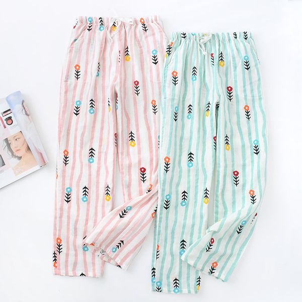 womens 100% cotton gauze striped pijama pants thin long trousers sleep pants summer mosquito-proof breathable loose lounge, Black;red
womens 100% cotton gauze striped pijama pants thin long trousers sleep pants summer mosquito-proof breathable loose lounge, Black;red