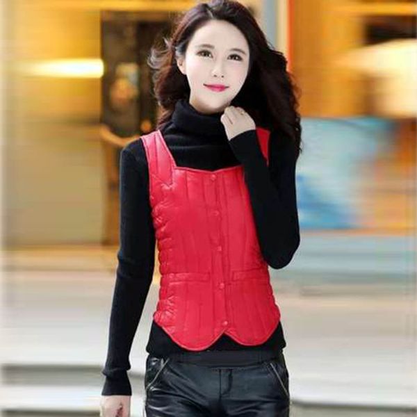 women square neck puffer vest autumn winter casual warm elegant ladies slim fit waistcoat outwear plus size, Black;white
women square neck puffer vest autumn winter casual warm elegant ladies slim fit waistcoat outwear plus size, Black;white