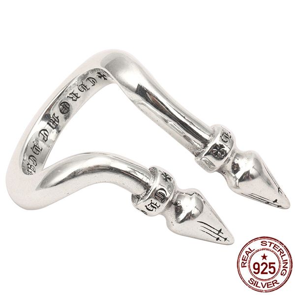 100% s925 sterling silver ring personality fashion retro punk style domineering nail letter styling jewelry to send gifts 2018
100% s925 sterling silver ring personality fashion retro punk style domineering nail letter styling jewelry to send gifts 2018