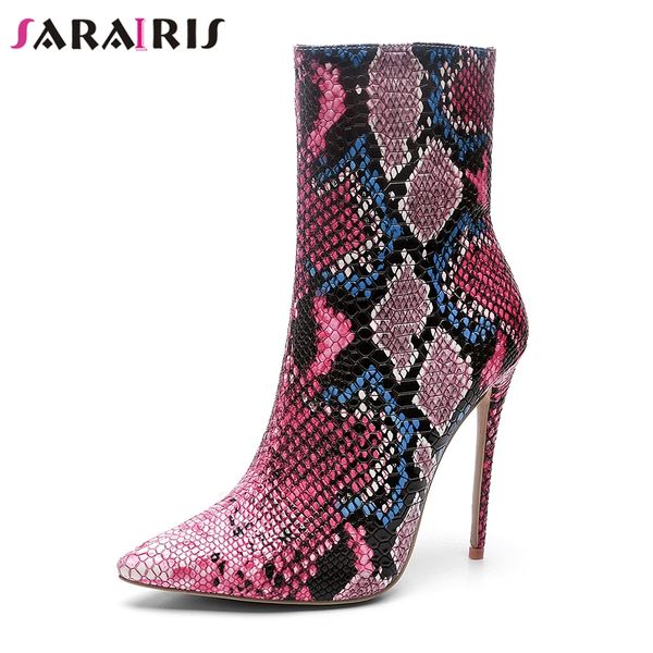 sarairis new 12cm high heel zip shoes woman casual fashion winter mid calf boots 4 colors large size 33-43, Black
sarairis new 12cm high heel zip shoes woman casual fashion winter mid calf boots 4 colors large size 33-43, Black