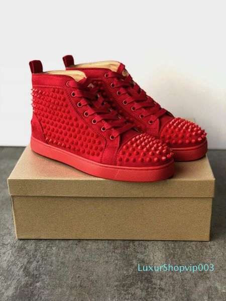 mens spikes high-sneakers designer shoes women red bottom junior spikes trainers studs wedding shoes with box us12.5 b70, Black
mens spikes high-sneakers designer shoes women red bottom junior spikes trainers studs wedding shoes with box us12.5 b70, Black