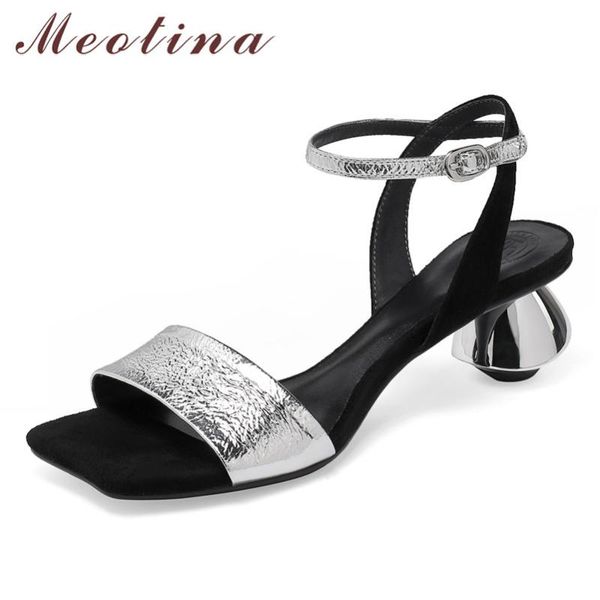 meotina shoes women ankle strap real leather mid heel sandals square toe strange style shoes summer party sandals sliver size, Black
meotina shoes women ankle strap real leather mid heel sandals square toe strange style shoes summer party sandals sliver size, Black