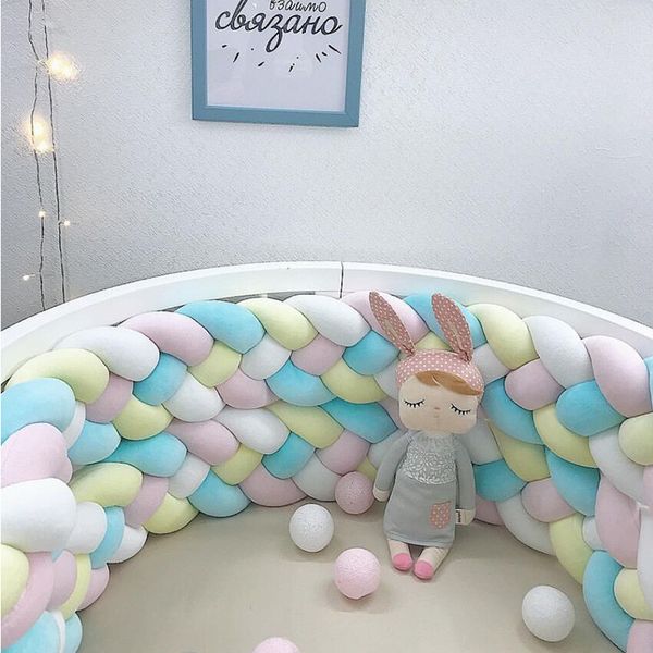 220cm newborn baby bed bumper pure weaving plush knot crib bumper kids bed baby cot protector room decor
220cm newborn baby bed bumper pure weaving plush knot crib bumper kids bed baby cot protector room decor