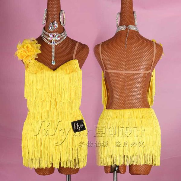 new latin dance dress competition dress salsa skirt pole dancing costumes skirt performing tassel customize children, Black;red
new latin dance dress competition dress salsa skirt pole dancing costumes skirt performing tassel customize children, Black;red