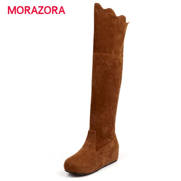 morazora 2018 new autumn winter over the knee boots fashion round toe high heel women boots slip on knight size 34-43, Black
morazora 2018 new autumn winter over the knee boots fashion round toe high heel women boots slip on knight size 34-43, Black