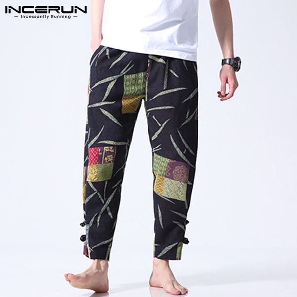 2020 men harem pants chinese style ethnic style cotton printed loose elastic waist streetwear trousers men casual pants incerun, Black
2020 men harem pants chinese style ethnic style cotton printed loose elastic waist streetwear trousers men casual pants incerun, Black