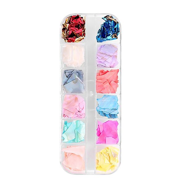 12 colors/box shell crushed stones gravel flakes natural broken 3d beauty manicure diy nail art decoration women's fashion, Black
12 colors/box shell crushed stones gravel flakes natural broken 3d beauty manicure diy nail art decoration women's fashion, Black