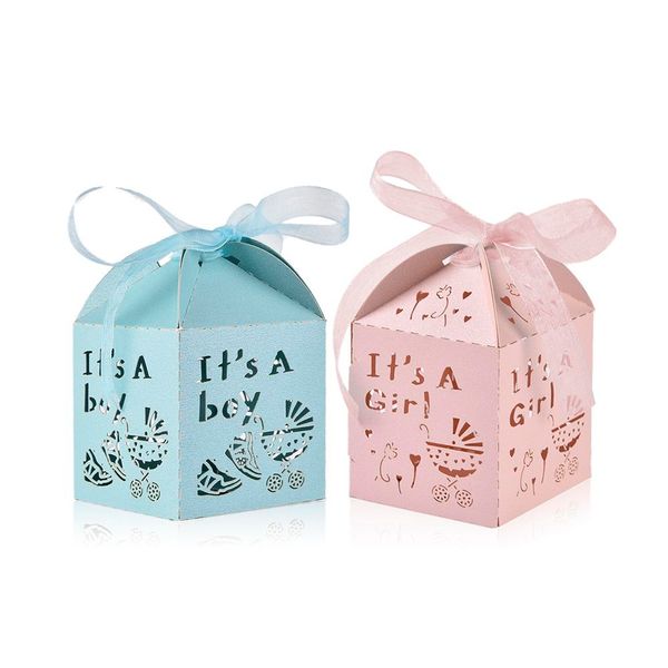 50pcs baby shower party candy box wedding candy box decoration