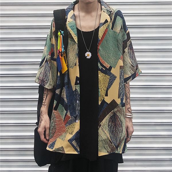 men shirt harajuku button up cardigan summer short sleeve blouse ulzzang aesthetic korean clothes clothing vintage, White;black
men shirt harajuku button up cardigan summer short sleeve blouse ulzzang aesthetic korean clothes clothing vintage, White;black