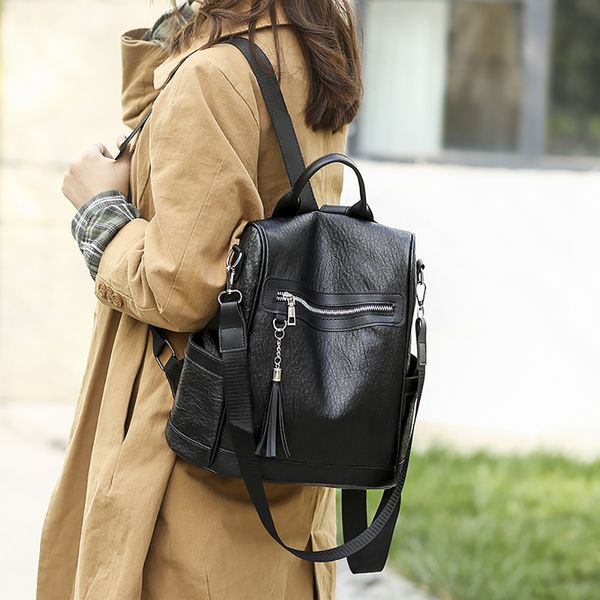 korean style solid color zipper backpack women backpack casual soft leather wild simple anti-theft bag casual pack
korean style solid color zipper backpack women backpack casual soft leather wild simple anti-theft bag casual pack