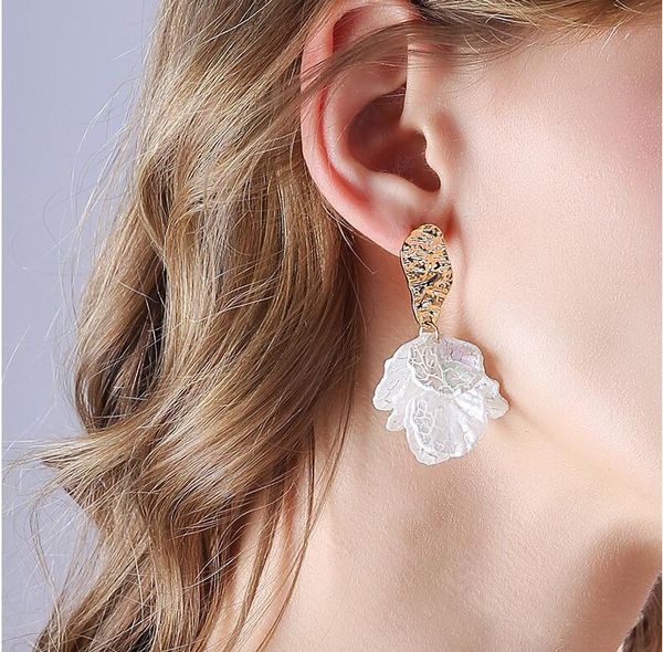 korean white shell flower petal drop earrings for women 2020 new statement pendientes trendy jewelry, Silver
korean white shell flower petal drop earrings for women 2020 new statement pendientes trendy jewelry, Silver