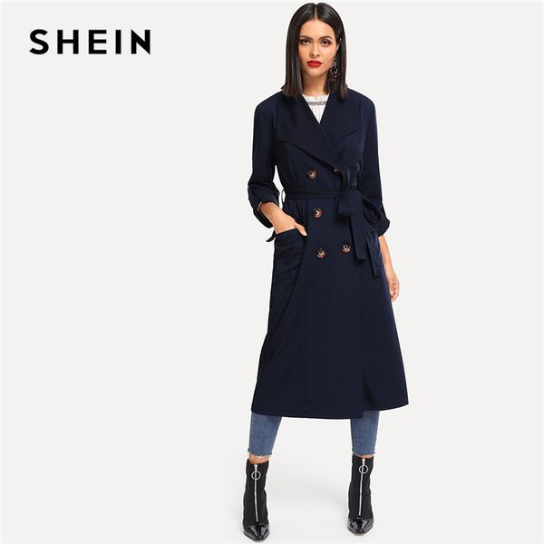 shein navy rolled tab sleeve double breasted belted longline trench coat women autumn pocket elegant highstreet outerwear coats, Tan;black
shein navy rolled tab sleeve double breasted belted longline trench coat women autumn pocket elegant highstreet outerwear coats, Tan;black