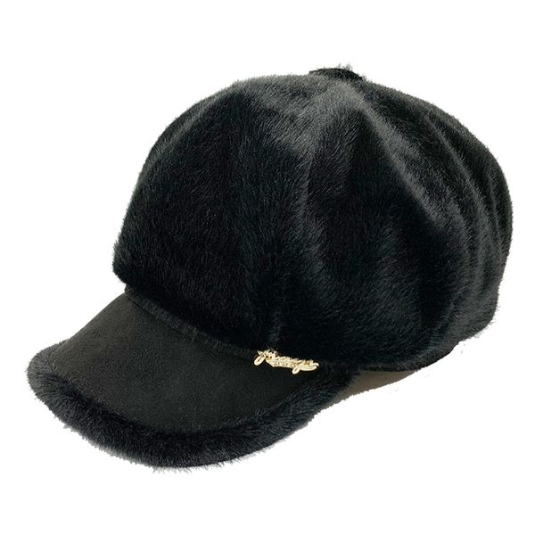 women berets ladies octagonal newsboy cap ladies mink fur hat thick warm winter hat women female artist painter beret hat, Blue;gray
women berets ladies octagonal newsboy cap ladies mink fur hat thick warm winter hat women female artist painter beret hat, Blue;gray