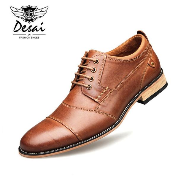 2020 spring new men's business dress shoes genuine leather england fashion casual oxfords shoes classic three colors size 7.5-13, Black
2020 spring new men's business dress shoes genuine leather england fashion casual oxfords shoes classic three colors size 7.5-13, Black