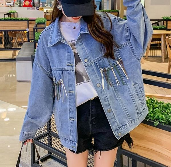 streetwear мода тяжелая работа кисточкой джинсовая куртка женщины chaqueta mujer vintage сыпучие короткие джинсы куртка пальто женщина, Black;brown
streetwear мода тяжелая работа кисточкой джинсовая куртка женщины chaqueta mujer vintage сыпучие короткие джинсы куртка пальто женщина, Black;brown
