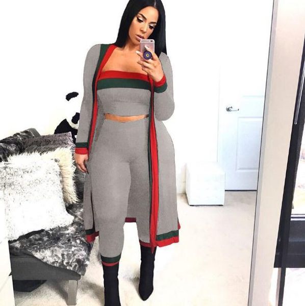 2020 new arrival black striped 3 pieces sets casual outfits long cloak strapless overalls bodysuit women clothing sets costumes plus size wo, Black;gray
2020 new arrival black striped 3 pieces sets casual outfits long cloak strapless overalls bodysuit women clothing sets costumes plus size wo, Black;gray