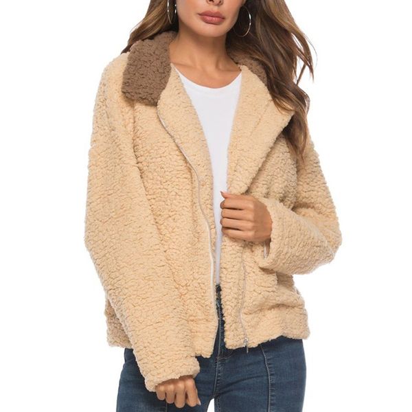 sfit women's short jacket lamb wool long sleeve outfit zipper coat hooded slim coat color matching winter warm casual outwear, Black;red
sfit women's short jacket lamb wool long sleeve outfit zipper coat hooded slim coat color matching winter warm casual outwear, Black;red