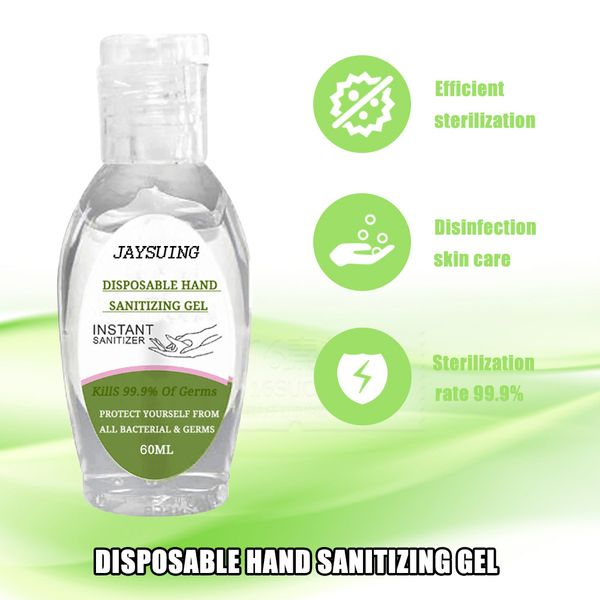 in stock 60ml hand sanitizer gel anti-bacteria moisturizing liquid disposable portable non wash kills 99.9% of germs hand gel
in stock 60ml hand sanitizer gel anti-bacteria moisturizing liquid disposable portable non wash kills 99.9% of germs hand gel