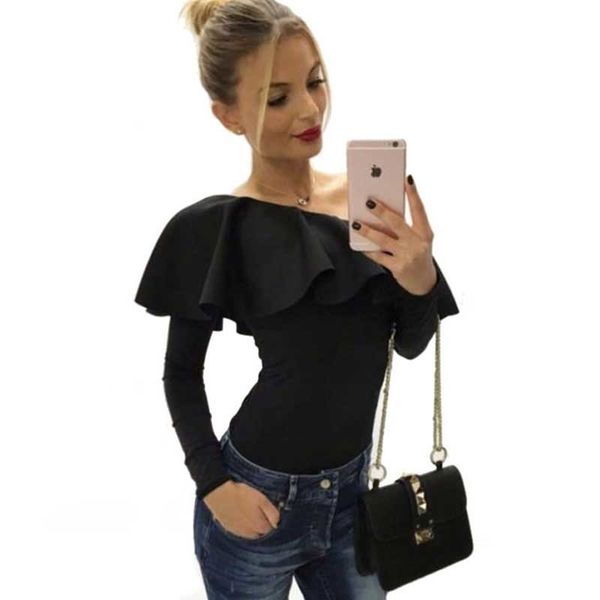 bodysuit women elegant ruffle long sleeve jumpsuit romper one piece bodycon black women overalls skinny bodysuits, Black;white
bodysuit women elegant ruffle long sleeve jumpsuit romper one piece bodycon black women overalls skinny bodysuits, Black;white