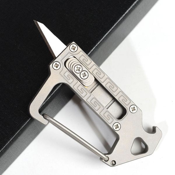 tc4 titanium key chain carabiner push-pull mini knife edc utility knife cutter portable outdoor camping tools
tc4 titanium key chain carabiner push-pull mini knife edc utility knife cutter portable outdoor camping tools