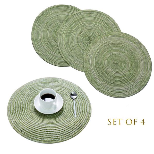 4pcs/set woven placemats heat resistant table mats non-slip anti-scalding washable place mats for dinner table kitchen party
4pcs/set woven placemats heat resistant table mats non-slip anti-scalding washable place mats for dinner table kitchen party