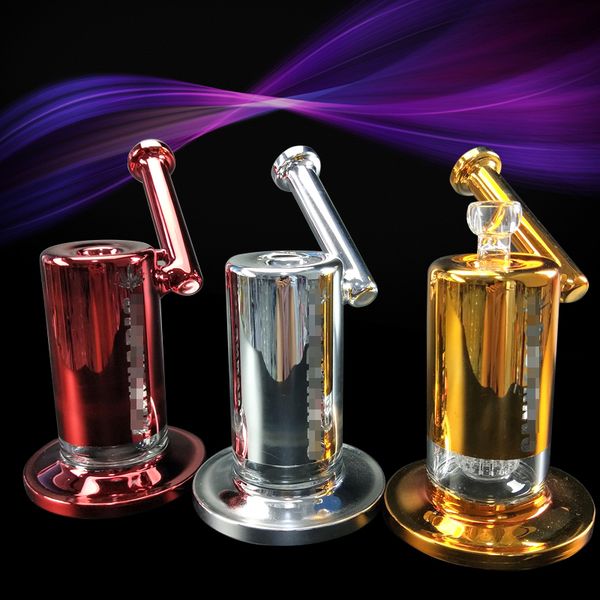 Gold-plated glass Beaker bongs new design color dab rig double recycling glass hookah bongs factory direct free shipping
Gold-plated glass Beaker bongs new design color dab rig double recycling glass hookah bongs factory direct free shipping