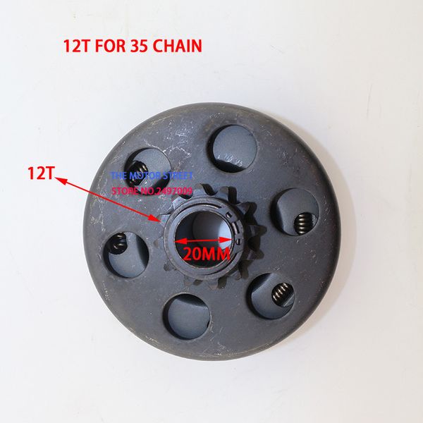 20mm 12 tooth 35 sprocket chain 168 engine clutch for go kart minibike fun centrifugal automatic clutch
20mm 12 tooth 35 sprocket chain 168 engine clutch for go kart minibike fun centrifugal automatic clutch