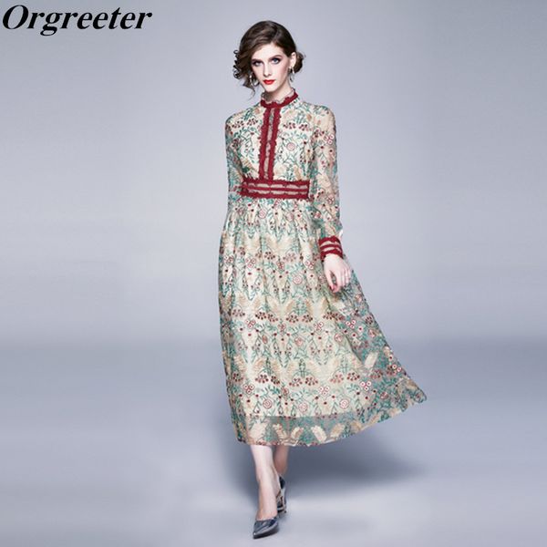 spring summer new retro floral embroidered long temperament lace stitching mid-length mesh yarn women's dress, Black;gray
spring summer new retro floral embroidered long temperament lace stitching mid-length mesh yarn women's dress, Black;gray
