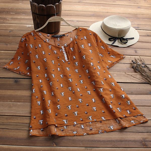 2019 asymmetric short-sleeved cat print o-neck casual t-shirt female 2019 asymmetric short-sleeved cat print o-neck casual t-shirt female, White
2019 asymmetric short-sleeved cat print o-neck casual t-shirt female 2019 asymmetric short-sleeved cat print o-neck casual t-shirt female, White