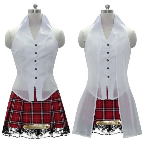 fantasy xiii ff 13 serah farron cosplay costume custom made, Black;red 
fantasy xiii ff 13 serah farron cosplay costume custom made, Black;red