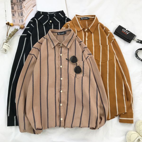 2019 spring and summer new korean version of the couple harajuku men's casual loose striped hawaiian shirt -2xl, White;black
2019 spring and summer new korean version of the couple harajuku men's casual loose striped hawaiian shirt -2xl, White;black