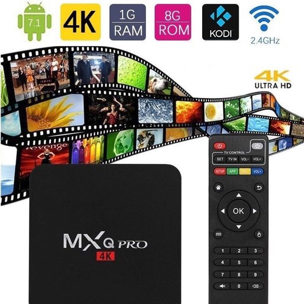 MXQ Pro 4K Android TV BOX Amlogic S905W RK3229 Allwinner H3 1G 8G Android 7.1 Quad Core Смарт Box 2.4G WIFI
MXQ Pro 4K Android TV BOX Amlogic S905W RK3229 Allwinner H3 1G 8G Android 7.1 Quad Core Смарт Box 2.4G WIFI