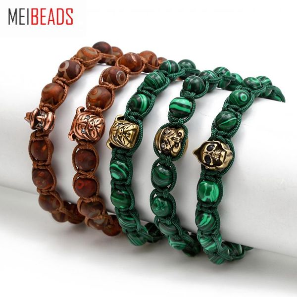meibeads 1pc copper dog 8mm stone bead goat animal woven bracelet men's gold silver color charm bracelet bd96, Golden;silver
meibeads 1pc copper dog 8mm stone bead goat animal woven bracelet men's gold silver color charm bracelet bd96, Golden;silver