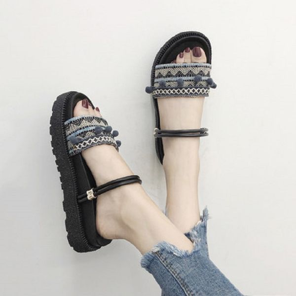 sandals women 2020 summer new fat feet wide two wear sandals and slippers women beach shoes, Black
sandals women 2020 summer new fat feet wide two wear sandals and slippers women beach shoes, Black