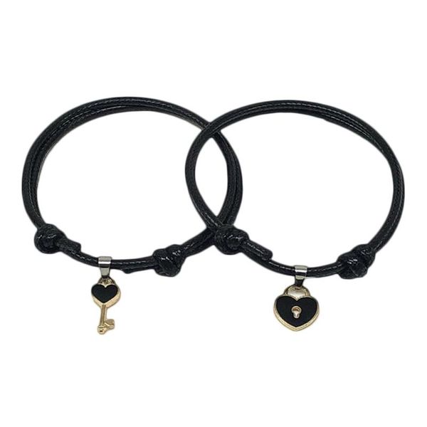 charm bracelets 1 pair men women fashion trendy wax rope hand bracelet personalized adjustable chain jewelry for lover couple, Golden;silver
charm bracelets 1 pair men women fashion trendy wax rope hand bracelet personalized adjustable chain jewelry for lover couple, Golden;silver