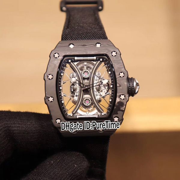 rm53-01 pablo mac don miyota automatic tourbillon mens watch black super luminous carbon fiber case skeleton dial black nylon puretime e71d4, Slivery;brown
rm53-01 pablo mac don miyota automatic tourbillon mens watch black super luminous carbon fiber case skeleton dial black nylon puretime e71d4, Slivery;brown