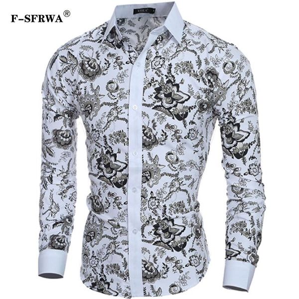 f-sfrwa 2019 new men printing shirts fashion casual slim fit camisas dress floral print homme shirts camisas xxl, White;black
f-sfrwa 2019 new men printing shirts fashion casual slim fit camisas dress floral print homme shirts camisas xxl, White;black