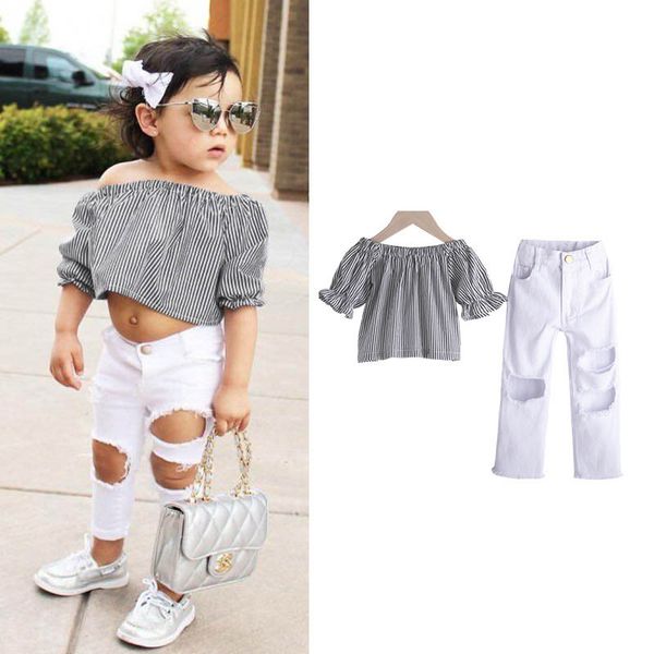 new kids summer clothes girls suit floral girls outfits kids sets +hole trousers kids designer clothes fashion girls clothes a5152, White
new kids summer clothes girls suit floral girls outfits kids sets +hole trousers kids designer clothes fashion girls clothes a5152, White
