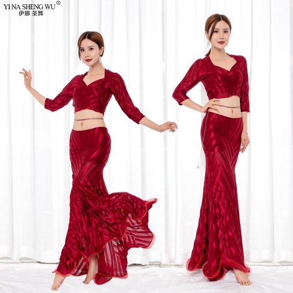 women new belly dance set new oriental dance bellydance competition costumes skirt 2pcs 4 colors split practice clothes, Black;red
women new belly dance set new oriental dance bellydance competition costumes skirt 2pcs 4 colors split practice clothes, Black;red