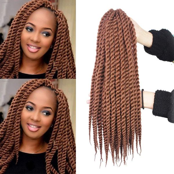 1packs 18" havana mambo twist crochet hair senegalese twist crochet braids havana twists braiding hair for black women(27#
1packs 18" havana mambo twist crochet hair senegalese twist crochet braids havana twists braiding hair for black women(27#