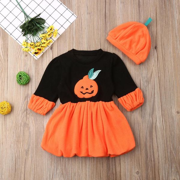 baby girls dress halloween 2019 toddler kids infant pumpkin clothes long sleeve round neck patchwork dresses hat clothing, Red;yellow
baby girls dress halloween 2019 toddler kids infant pumpkin clothes long sleeve round neck patchwork dresses hat clothing, Red;yellow