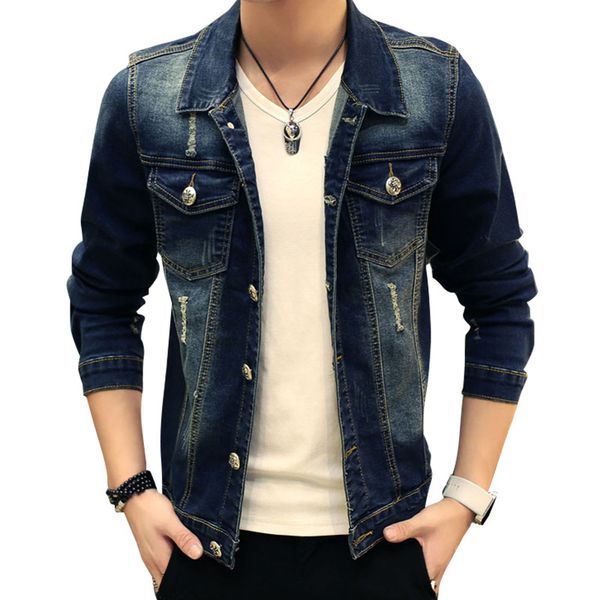 mens designer coat loose season denim clothes fashion brand tooling jacket clothing, Black;brown
mens designer coat loose season denim clothes fashion brand tooling jacket clothing, Black;brown