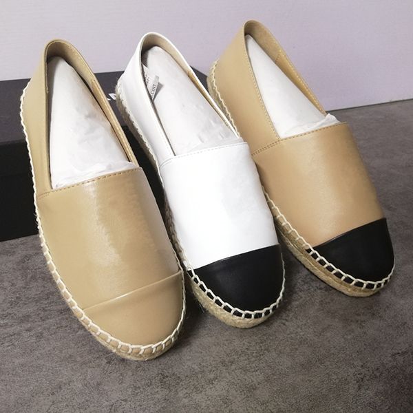 2020 women leather espadrilles flat shoes classic loafers real lambskin summer sandals slip-on loafers espadrilles ladies sandals with box, Black
2020 women leather espadrilles flat shoes classic loafers real lambskin summer sandals slip-on loafers espadrilles ladies sandals with box, Black