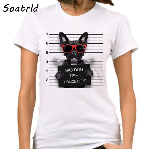 2017 summer t shirt women harajuku very bad dog funny print tee short sleeve female t shirt casual femme clothes, White
2017 summer t shirt women harajuku very bad dog funny print tee short sleeve female t shirt casual femme clothes, White