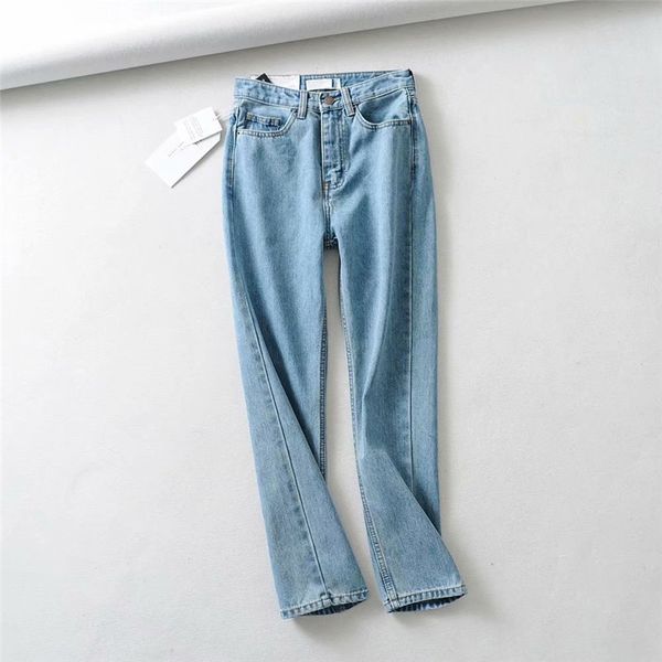autumn and winter new star models casual street high waist straight jeans women, solid color wild five bags models jeans ladies, Blue
autumn and winter new star models casual street high waist straight jeans women, solid color wild five bags models jeans ladies, Blue