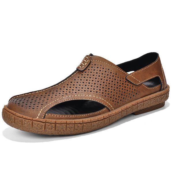 mens outdoor sandals genuine leather men summer shoes casual big size 38-46 gladiator sandals for men leisure beach shoes, Black
mens outdoor sandals genuine leather men summer shoes casual big size 38-46 gladiator sandals for men leisure beach shoes, Black