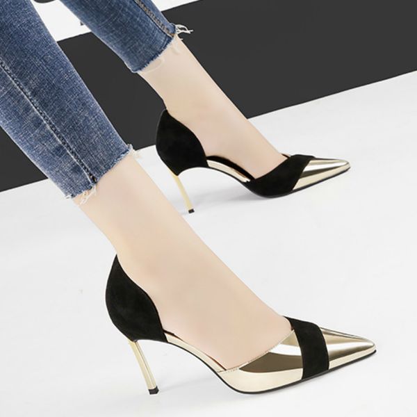 women shoes summer pumps thin 8.5cm high heels fashion new pointed toe slip-on shallow wedding ladies party club female shoes, Black
women shoes summer pumps thin 8.5cm high heels fashion new pointed toe slip-on shallow wedding ladies party club female shoes, Black